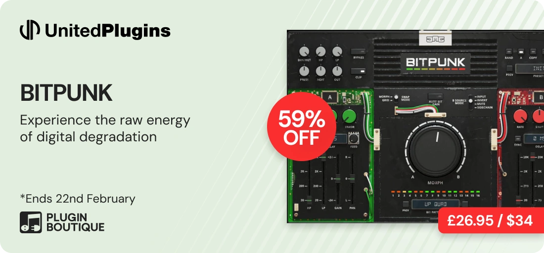 United Plugins BITPUNK Plugin of the Week Sale