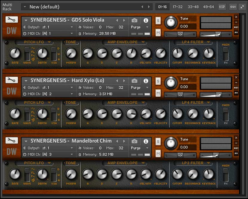 Loot Audio Synergenesis - User Interface