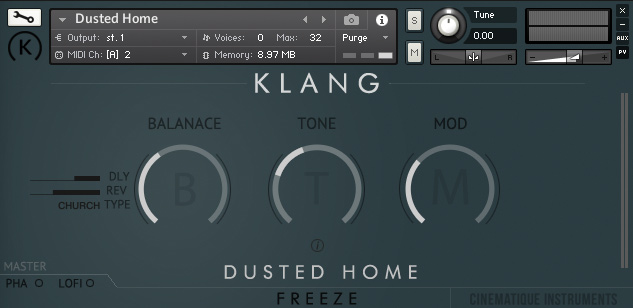 KLANG FREEZE: Dusted Home