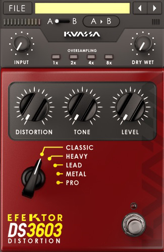 EFEKTOR DS3603 Distortion - User Interface