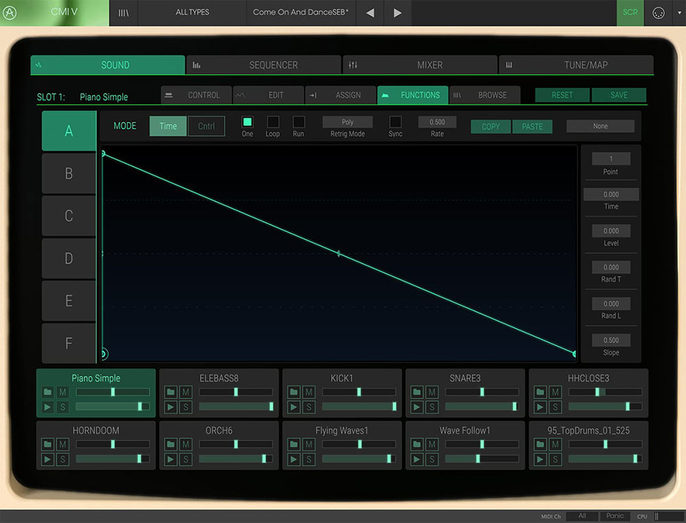 Arturia CMI V Main UI 5